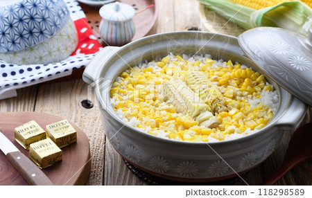 玉米飯用砂鍋煮 118298589