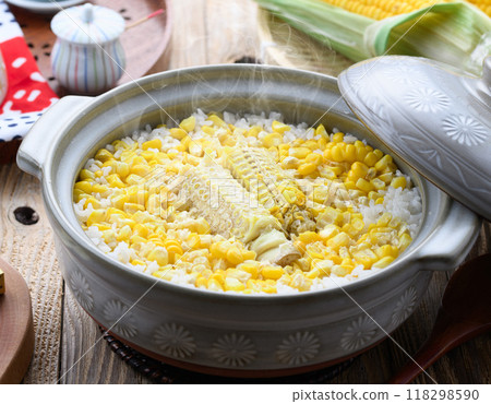 玉米飯用砂鍋煮 118298590