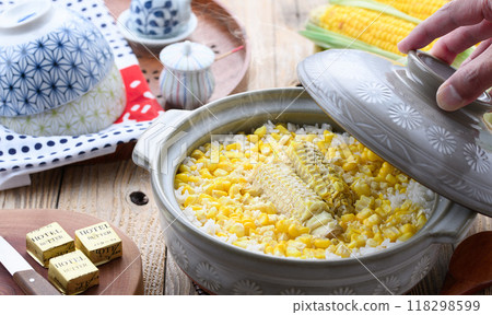 玉米飯用砂鍋煮 118298599