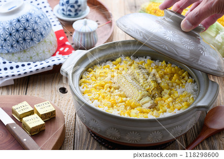 玉米飯用砂鍋煮 118298600