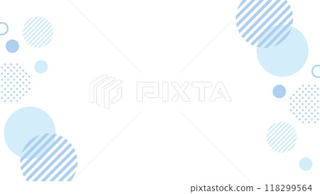 Polka dot simple frame blue light blue Polka dot simple frame blue light blue 118299564