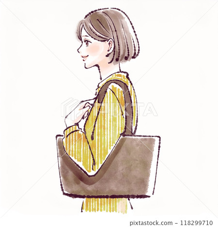 Illustration material of women and girls 118299710