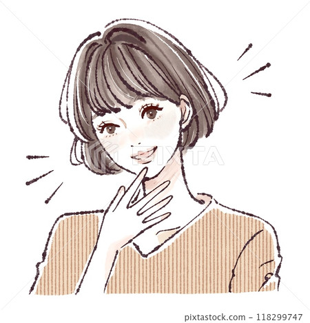 Illustration material of women and girls 118299747