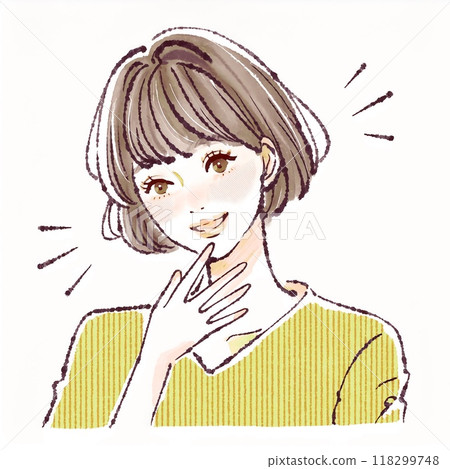 Illustration material of women and girls Illustration material of women and girls 118299748