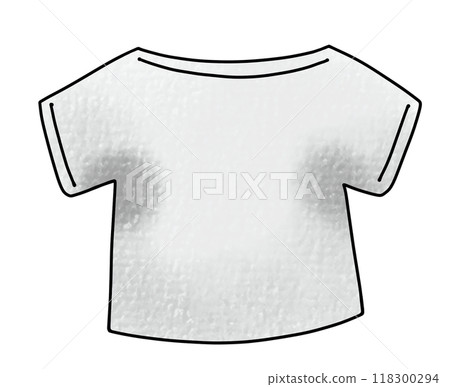 Loose, simple, sweat-stained clothing, analog style 118300294