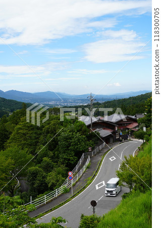 Magome-juku view from a high point Magome-juku view from a high point 118300705