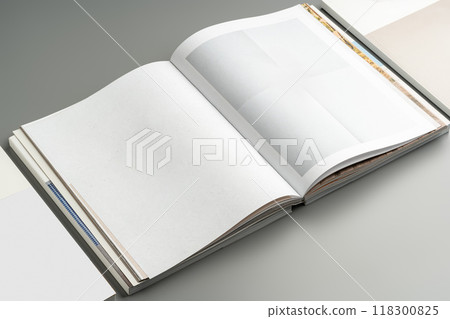 Various color swatches neatly arranged on a gray surface showcasing different shades and finishes in natural light Various color swatches neatly arranged on a gray surface showcasing different shades and finishes in natural light 118300825