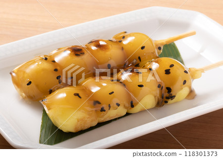 Sweet potato skewers 118301373