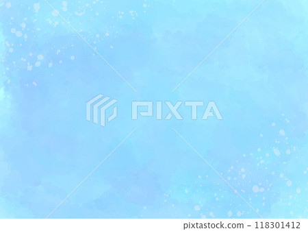 水彩風格簡約藍色背景素材 水彩風格簡約藍色背景素材 118301412