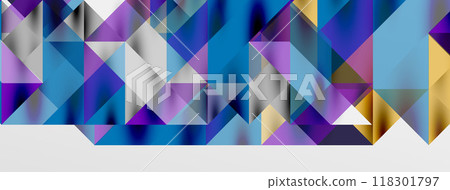 Tech minimal overlapping triangle shapes elements geometric graphic pattern Tech minimal overlapping triangle shapes elements geometric graphic pattern 118301797
