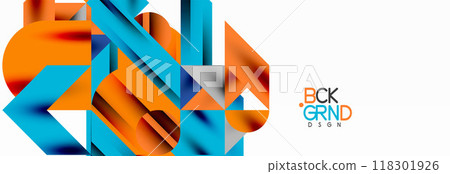Trendy colorful circles, lines, arrows, triangles and other geometric shapes. Vector Illustration For Wallpaper, Banner, Background, Card, Book Illustration, landing page Trendy colorful circles, lines, arrows, triangles and other geometric shapes. Vector Illustration For Wallpaper, Banner, Background, Card, Book Illustration, landing page 118301926