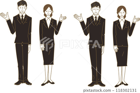 Men and women in suits to guide 118302131
