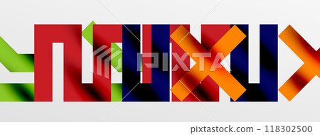 Colorful squares, lines minimal abstract background. Vector Illustration For Wallpaper, Banner, Background, Card, Book Illustration, landing page Colorful squares, lines minimal abstract background. Vector Illustration For Wallpaper, Banner, Background, Card, Book Illustration, landing page 118302500