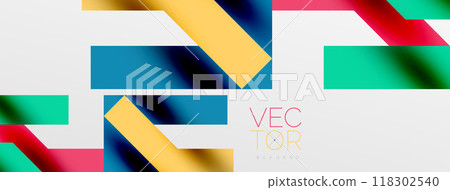 Colorful squares, lines minimal abstract background. Vector Illustration For Wallpaper, Banner, Background, Card, Book Illustration, landing page Colorful squares, lines minimal abstract background. Vector Illustration For Wallpaper, Banner, Background, Card, Book Illustration, landing page 118302540