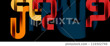 Lines, abstract letter style design background. Geometric vector Illustration For Wallpaper, Banner, Background, Card, Book Illustration, landing page Lines, abstract letter style design background. Geometric vector Illustration For Wallpaper, Banner, Background, Card, Book Illustration, landing page 118302748