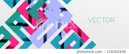 Color bend lines with shadow texture effect. Vector Illustration For Wallpaper, Banner, Background, Card, Book Illustration, landing page 118302836