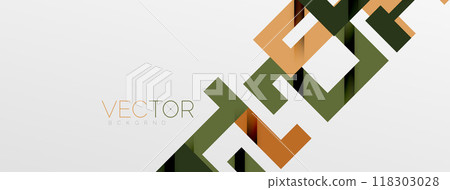 Color bend lines with shadow texture effect. Vector Illustration For Wallpaper, Banner, Background, Card, Book Illustration, landing page 118303028