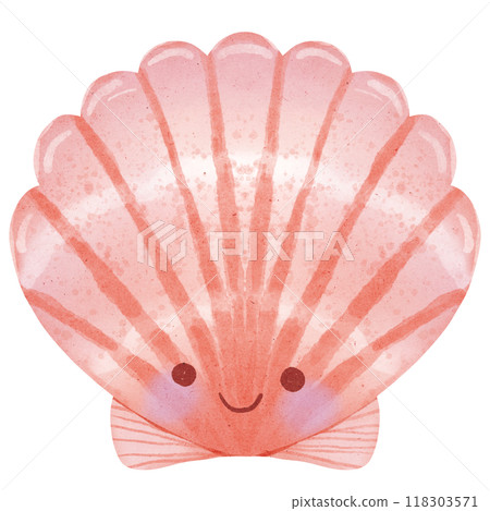 Watercolor seashell Watercolor seashell 118303571