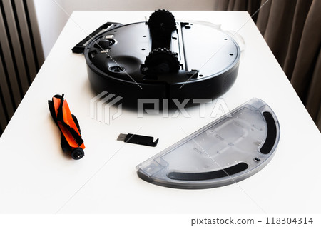 Spare parts for robot vacuum cleaner. Consumables for robot vacuum cleaner, complete kit for assembling a new vacuum cleaner 118304314