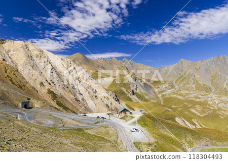 Landscape near Col du Galibier, Hautes-Alpes, France 118304493