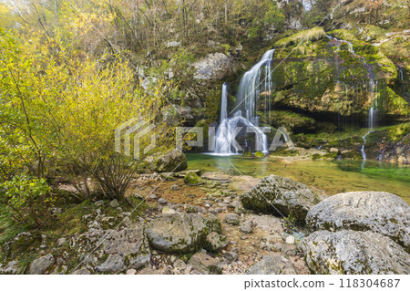 Waterfall Virje (Slap Virje), Triglavski national park, Slovenia 118304687