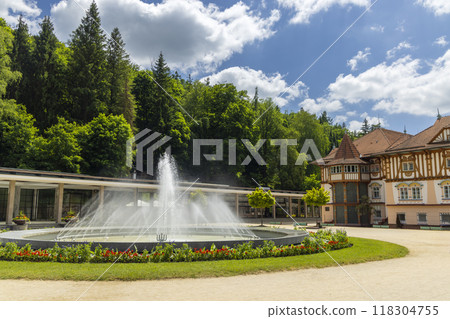 Luhacovice, picturesque spa town in Southern Moravia, Czech Republic 118304755