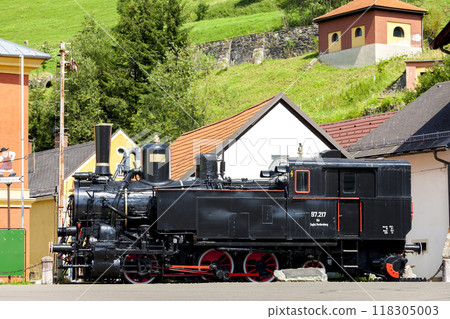 Railay Museum with steam engine in Vordernberg, Styria, Austria Railay Museum with steam engine in Vordernberg, Styria, Austria 118305003