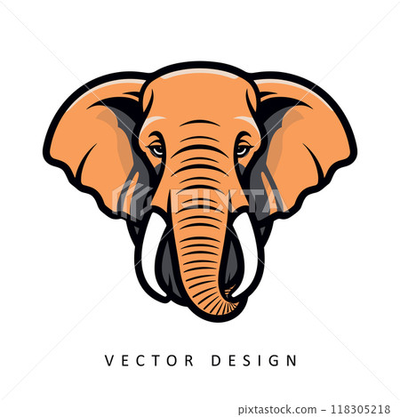 elephant minimalist vector design isolated illustration elephant minimalist vector design isolated illustration 118305218