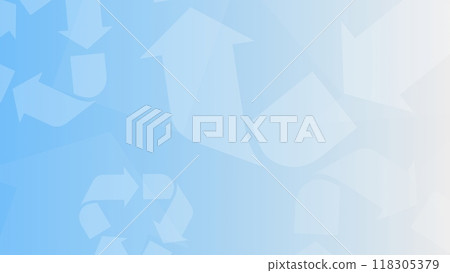 Background material with many arrows Recycling image Background material with many arrows Recycling image 118305379