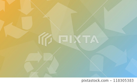 Background material with many arrows Recycling image 118305383