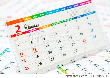 Calendar image Calendar image 118305831