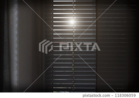 Horizontal white blinds Horizontal white blinds 118306059