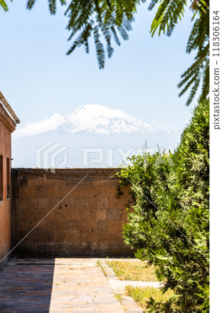 Mount Ararat from yard of St Gayane Church Armenia 118306164