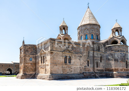 Etchmiadzin Cathedral in Vagharshapat city Armenia 118306172