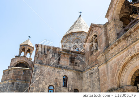 bottom view of Etchmiadzin Cathedral in Armenia 118306179