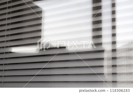 Horizontal white blinds Horizontal white blinds 118306283