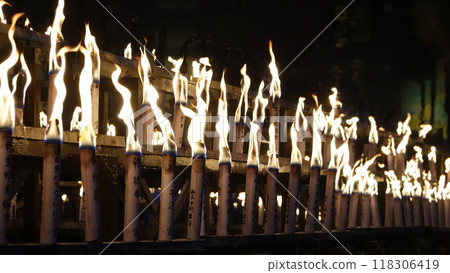 Flame of candle 118306419