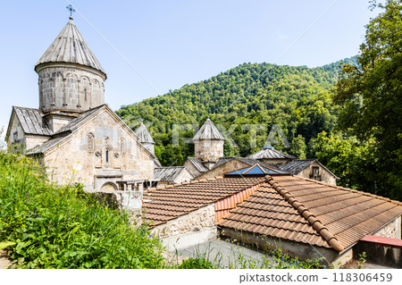 roofs and St Astvatsatsin Church in Haghartsin roofs and St Astvatsatsin Church in Haghartsin 118306459