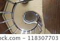 retro spiral staircase 118307703