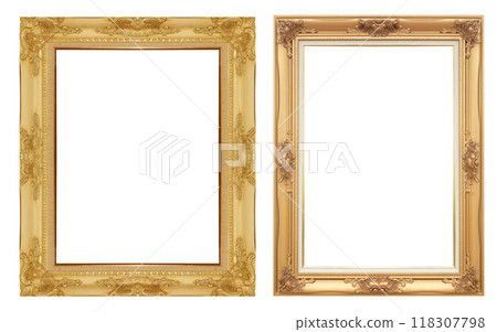 Gold Picture Frame Gold Picture Frame 118307798