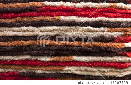 Colorful fabric background texture 118307799