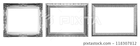 Silver picture frame Silver picture frame 118307812