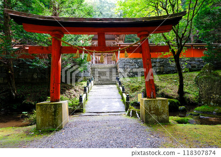 Torii and Shinmon gate of Tanuchiyama Shrine Torii and Shinmon gate of Tanuchiyama Shrine 118307874