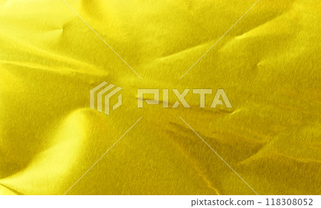 Shiny yellow leaf gold foil 118308052