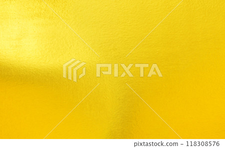 Shiny yellow leaf gold foil texture 118308576