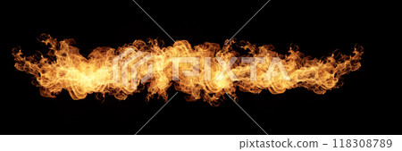 Fire flames collection 118308789
