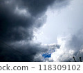 A sudden shower is approaching. A storm is looming. 118309102