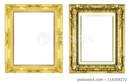 Gold Picture Frame Gold Picture Frame 118309272