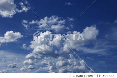 Summer blue sky cloud gradient light Summer blue sky cloud gradient light 118309288