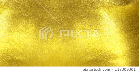 Shiny yellow leaf gold foil texture Shiny yellow leaf gold foil texture 118309301